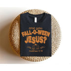 Retro Fall Religious Sweatshirt, Are You Fall-O-Ween Jesus, Womens Christian Shirt, Follow Jesus Shirt, Bible Matthew Shirt, Cute Thankful Shirt, Bible Verse Sweater, Cotton Round Neck Tee, Full Sizes, Full Colors, Womenswear