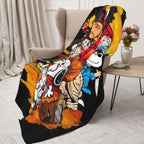 [Summer Sale Deals] Halloween blanket, horror movie character blanket, horror season blanket, sofa bed blanket, lightweight and warm flannel blanket, plush microfiber blanket, thin air conditioning blanket - View 6