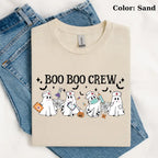 Boo Boo Crew Sweatshirt or T-Shirt, Funny Nurse Shirt, Nurse Crewneck Sweatshirt, Nursing Gift,Nurse Tee, Ghost Nurse Shirt, Halloween Nurse Sweatshirt