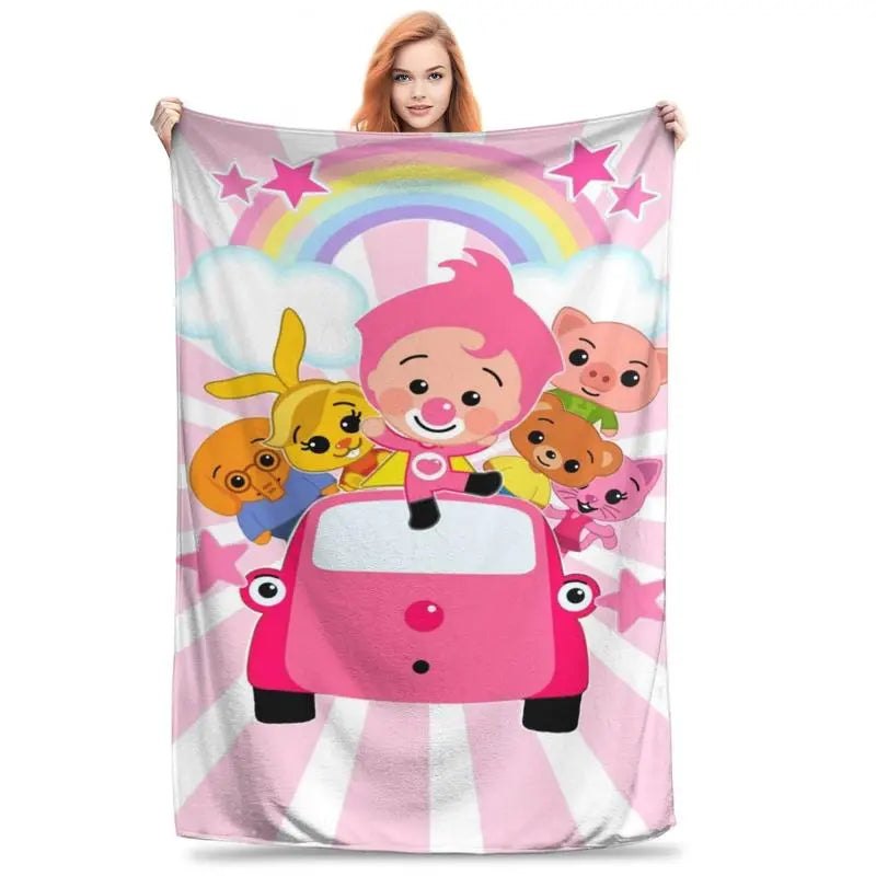 Plim Plim Blanket Cozy cartoon blanket with Plim Plim enjoying a fun circus ride, flannel material makes it perfect for chilling Children's Blankets - View 21