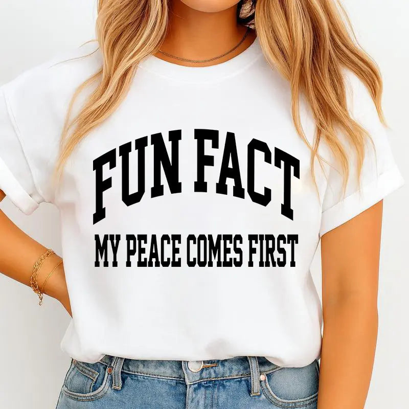 Fun Fact I Don’t Care Sweatshirt - Sarcastic College Style