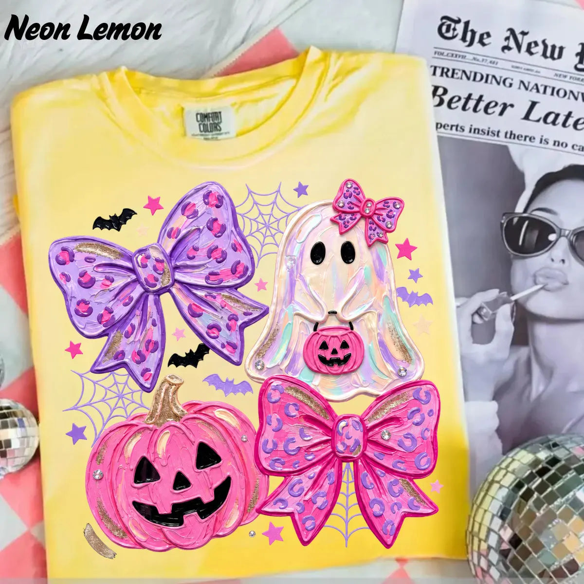 Comfort Colors Preppy Ghost Coquette Shirt Cotton Tee